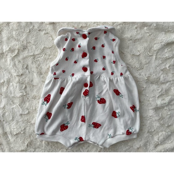 Tamara Baby Girl's Strawberry Romper with Collar 12M - Picture 3 of 7